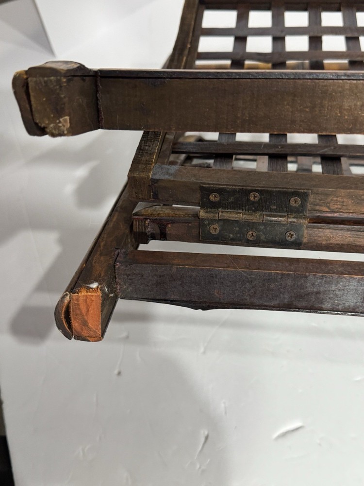 Bamboo Wood Folding Magazine Holder Rack