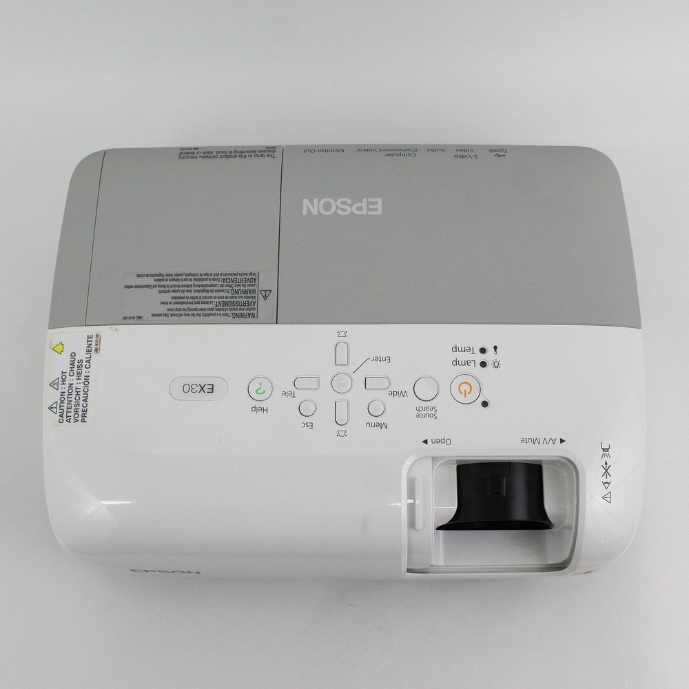 S6 3LCD H283A Projector With Cables Remote Case Works