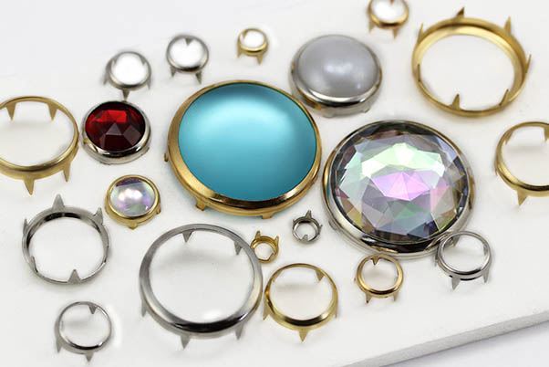 18X13MM Oval Rim Settings 24 Pieces Silver