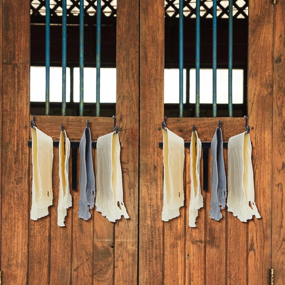 2 Pcs 4 Arm Swing Saddle Pad Rack Wall Mount Saddle Blanket Rack Compact Horse