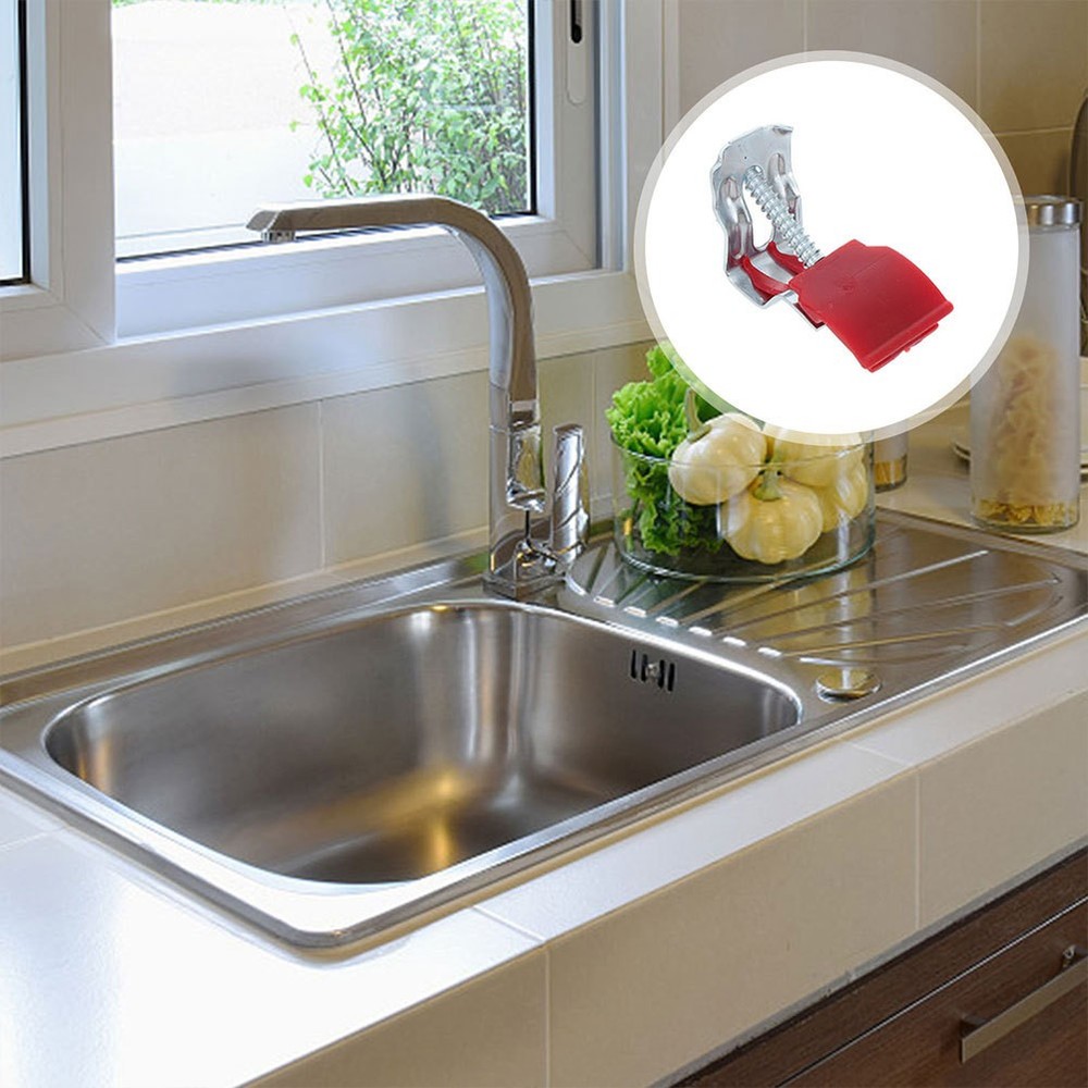 8 Pcs Kitchen Sink Fixed Clamps Adjustable Arch Design Mounting Clips