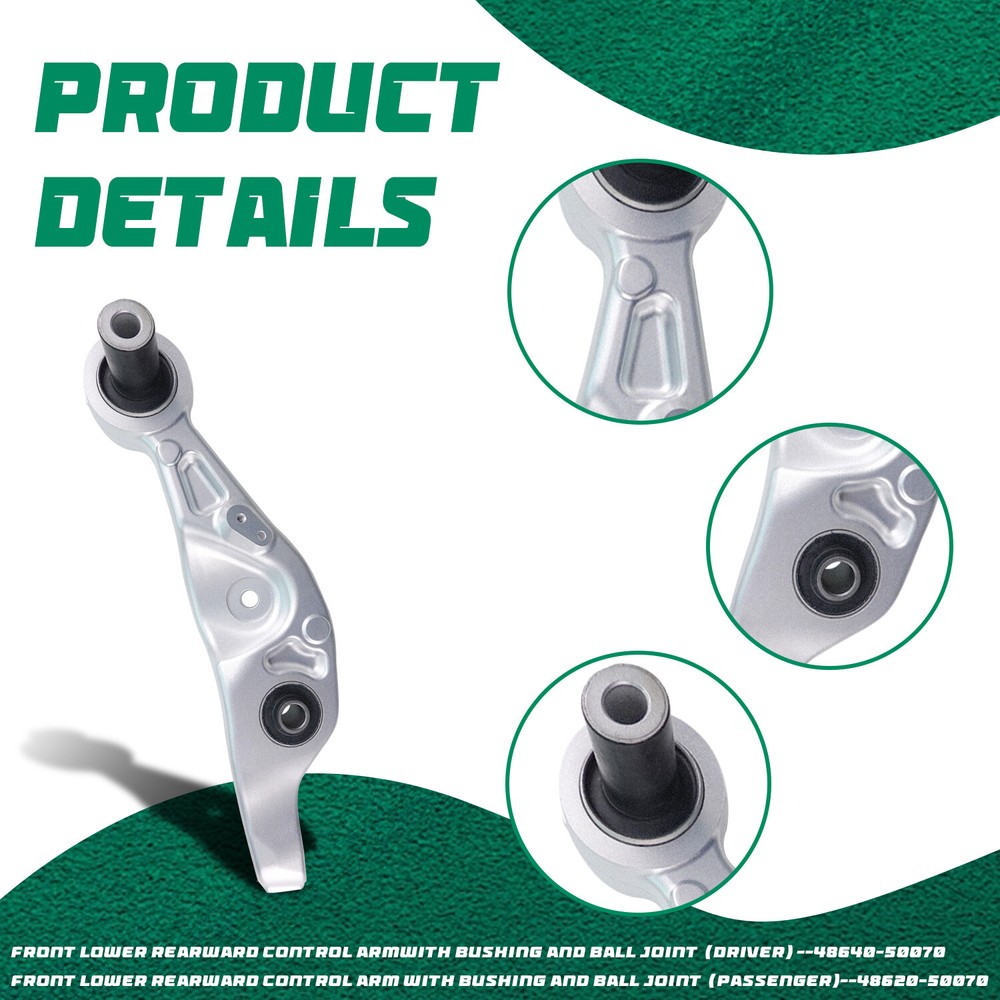 Front Upper Lower Forward Rearward Control Arms 26Pcs for Lexus 2007-2017 LS460