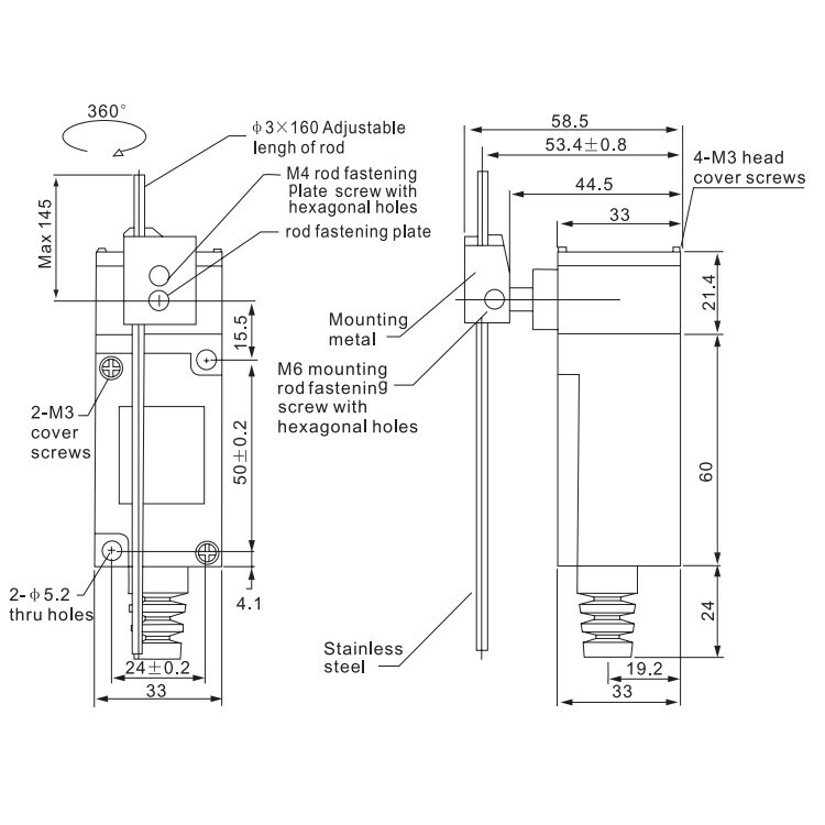 1PCS NEW CNTD CHL-5050 Limit Switch