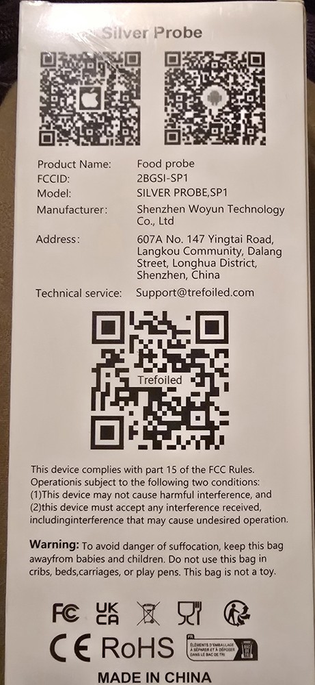 Trefoiled Smart Bluetooth Wireless Meat Thermometer Description Has All Features