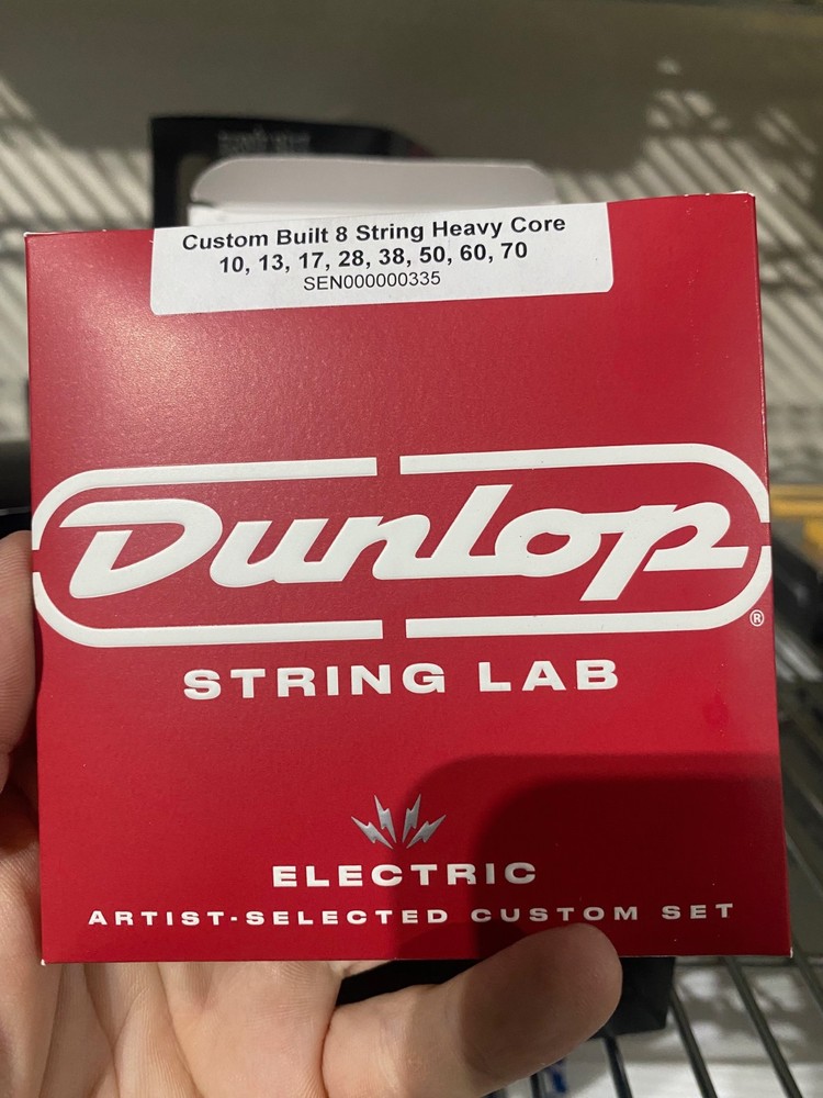 6-SETS DUNLOP 8-STRING HEAVY CORE CUSTOM BUILT 10-70 SEN00000335 STRING LABS