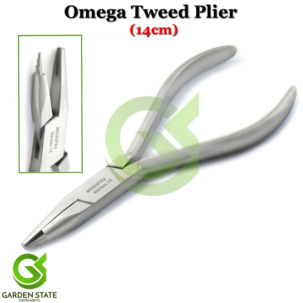 Tweed Loop Forming Plier Concave Beak Serrated Dental Wire Bending Instruments