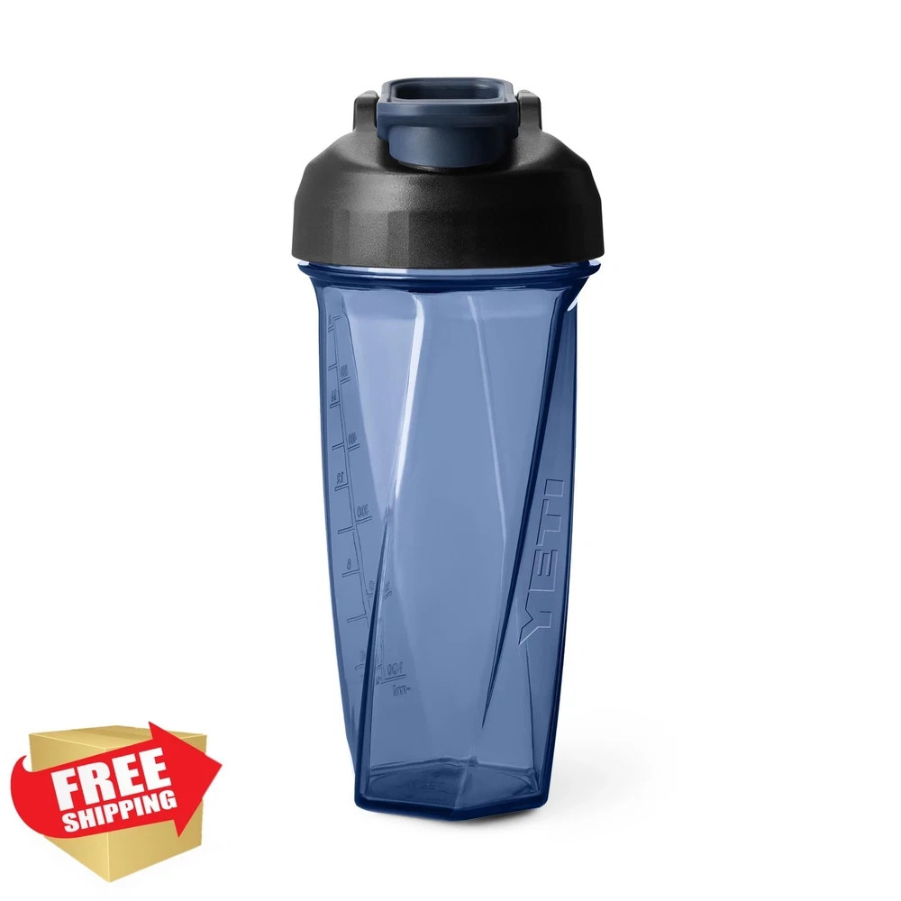 Yonder Shaker Bottle 27oz Navy Blender Vortex Pre Workout