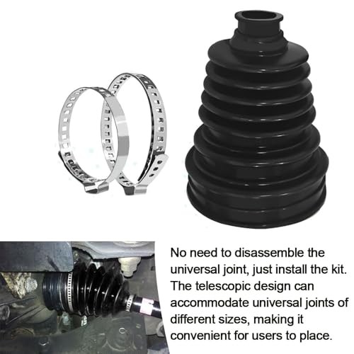 2x CV Boot Repair Kit Engineer Split CV Joint Boot Clamp Kit Rubber Universal