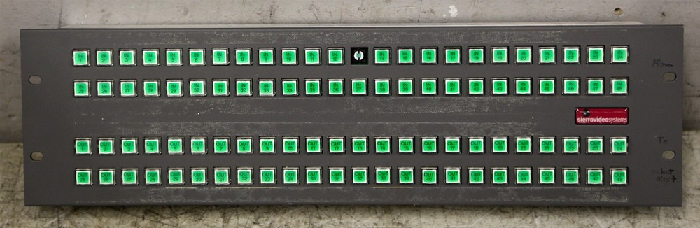Sierra Video Systems 48X48X-Y CP 804085 Control Panel (S21)