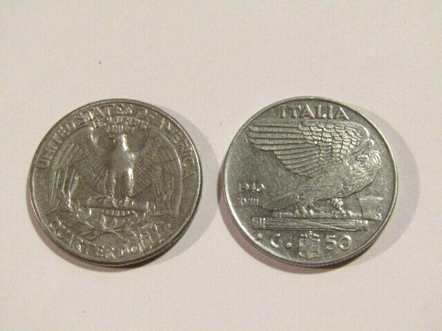 Italy 1940 50 Centesimi Coin