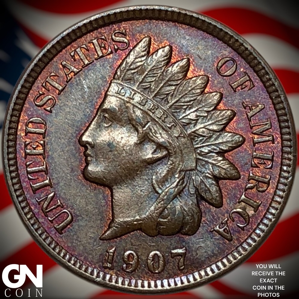 1907 Indian Head Cent Penny Y7774