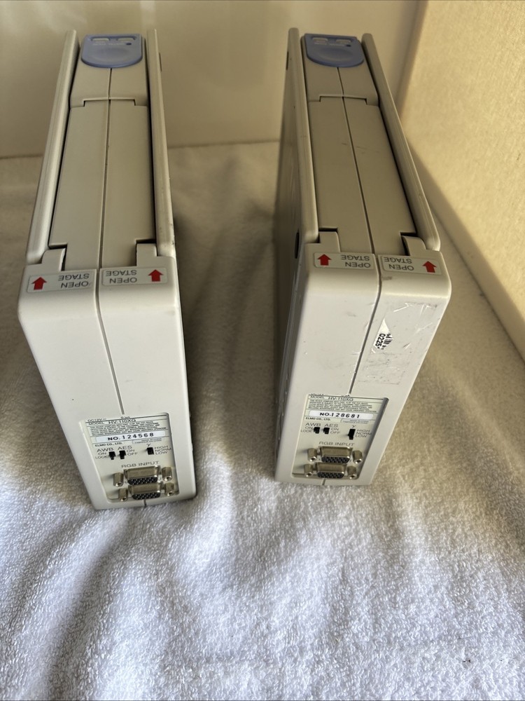 Elmo HV-110XG Visual Presenter Document Camera Overhead Projector Lot of 2