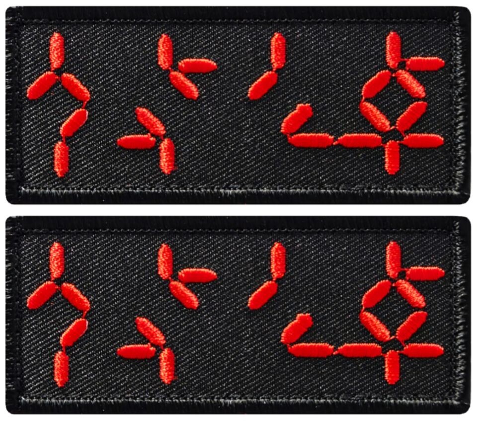 Predator Autodestruction Display Alien PATCH | 2PC  HOOK BACKING   3.5"x1.5"