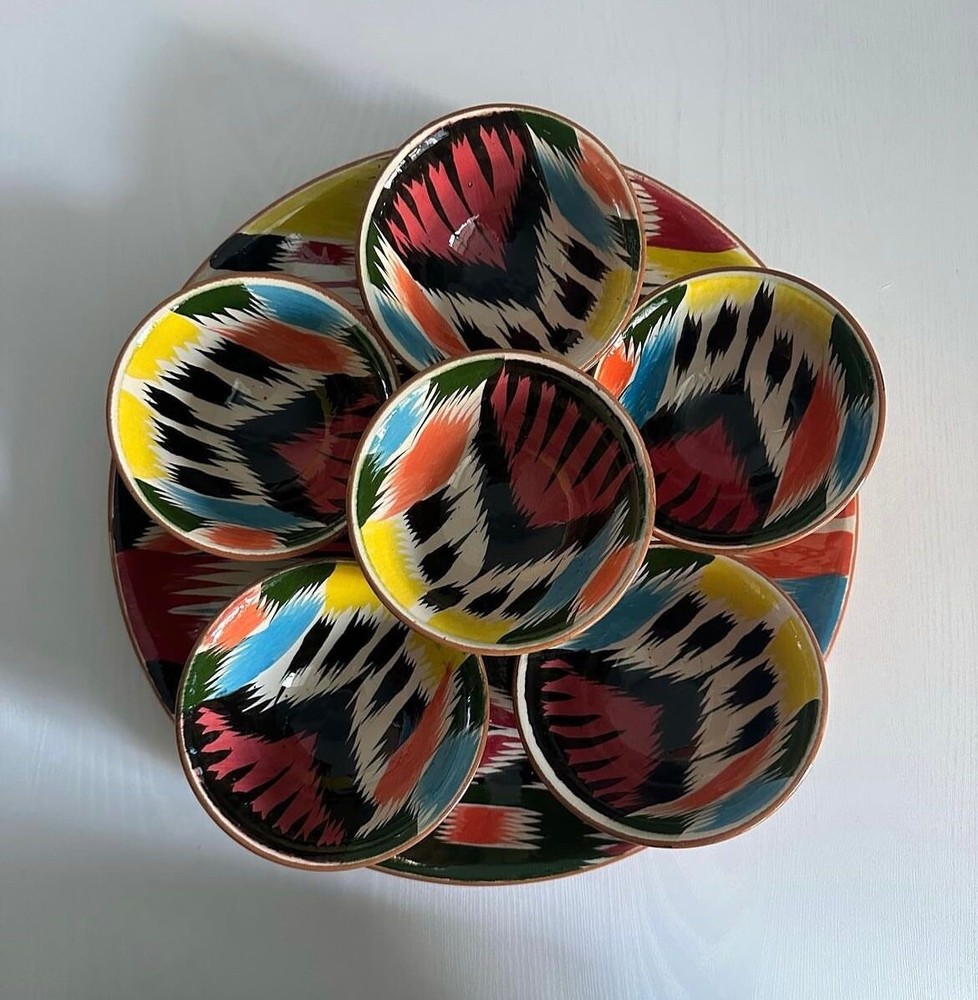 Uzbek traditional ceramic dishes