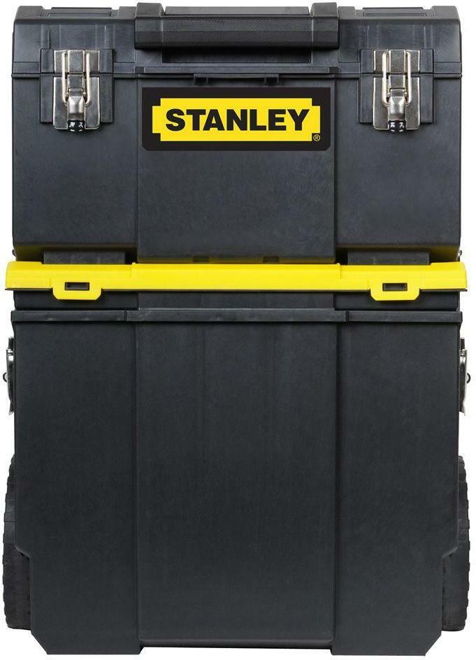 3 in 1 Detachable Rolling Tool Box Mobile Work Center Portable Lockable 11 in.