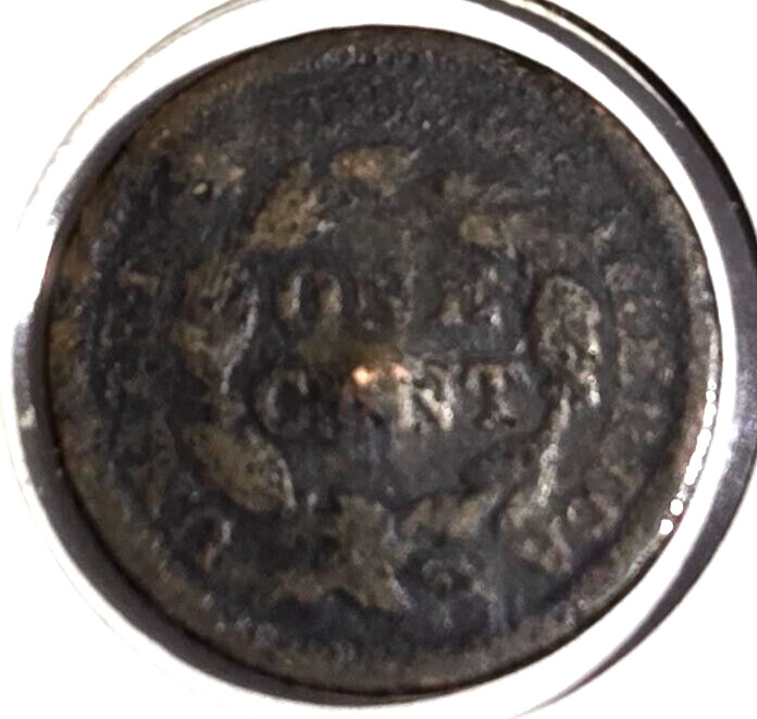1846 US Large Cent Coronet Head VG dark brown