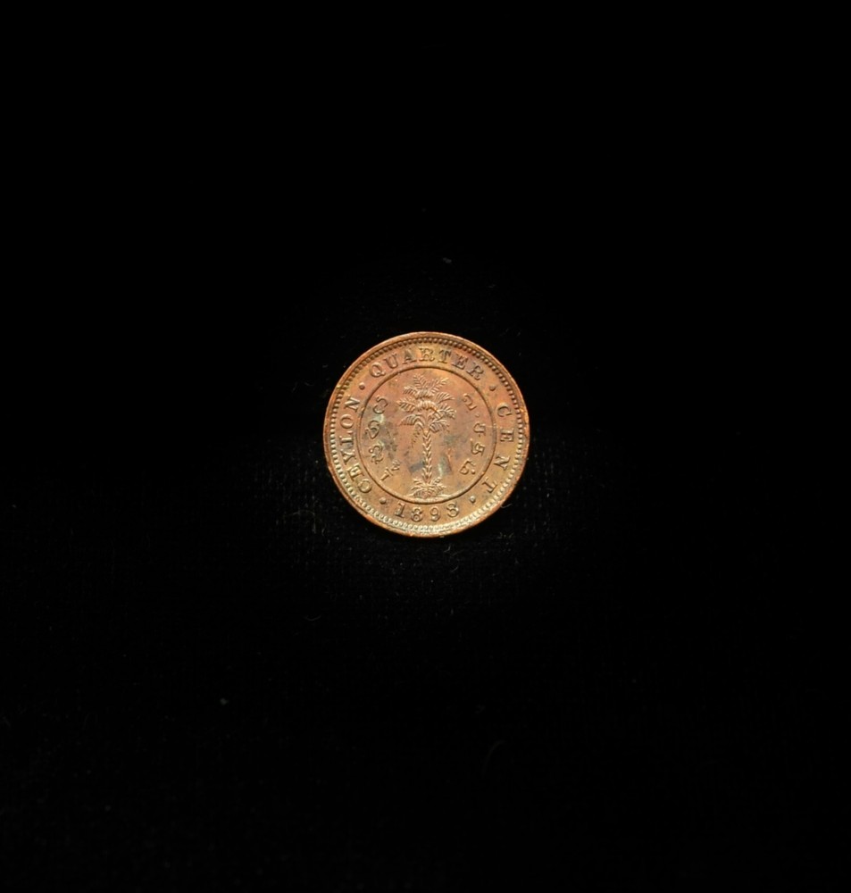 1899 Ceylon 1/4 Cent KM 90 #EB15142