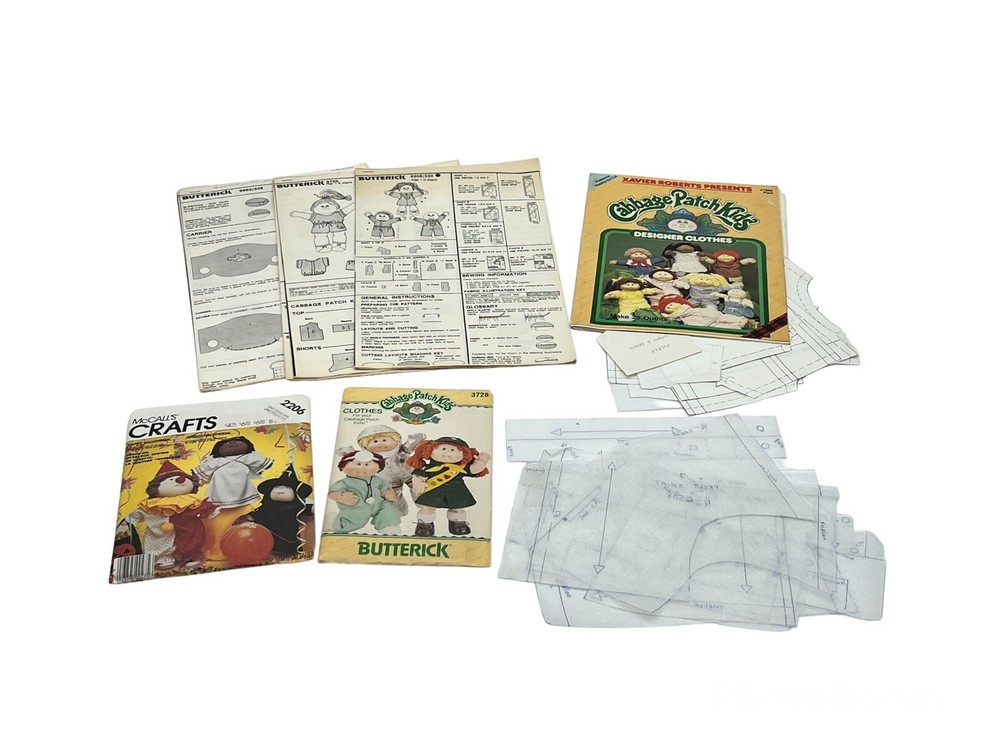 Cabbage Patch Kids Butterick design Lot.      A2