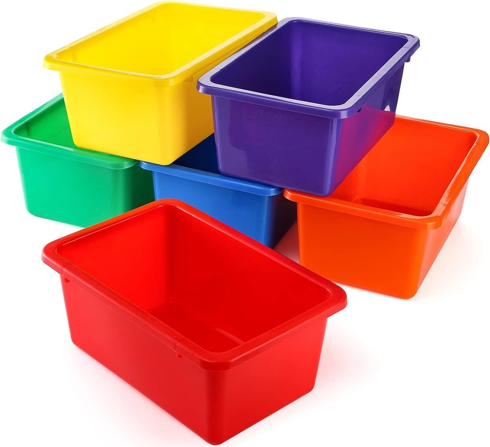 Durable Multi-Purpose Stackable Storage Bins - Perfect for Playrooms & Nurseries