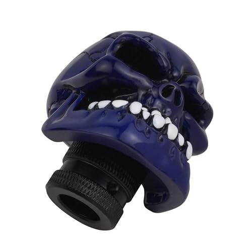Blue Skull Manual Automatic Gear Shift Knobs Blue2