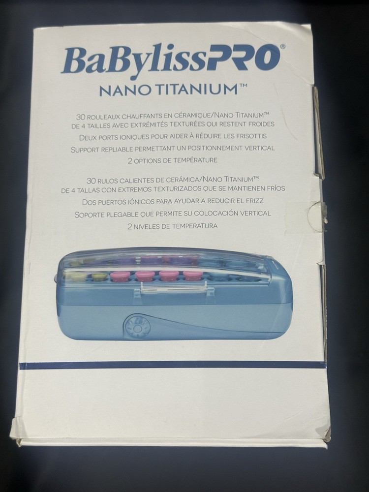 Babyliss Pro Nano Titanium Ionic 30 Hot Rollers. With Clips!