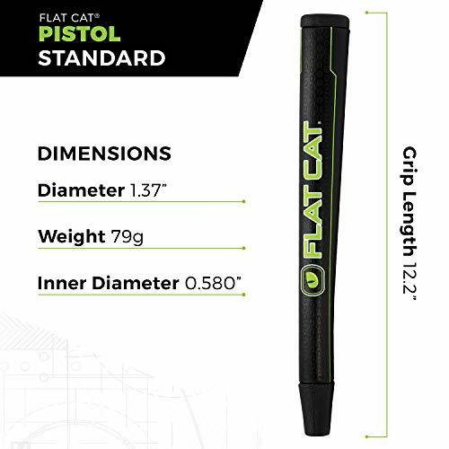 Flat Cat Pistol Putter Grip, Black