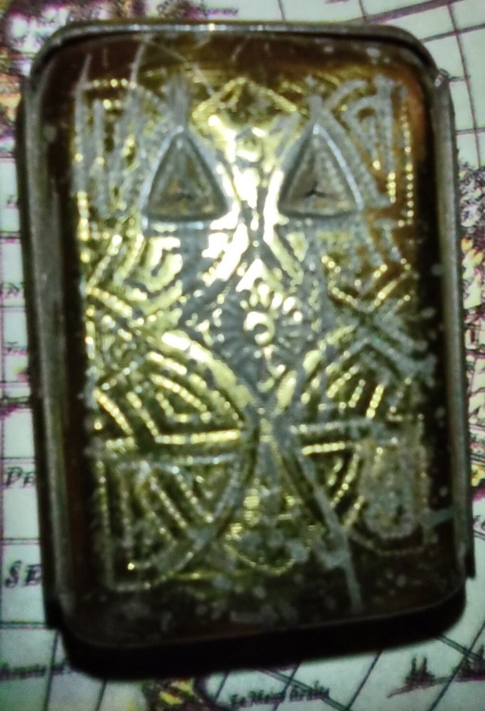 ANTIQUE MATCH SAFE VERY GOOD CONDITION. WORKS!