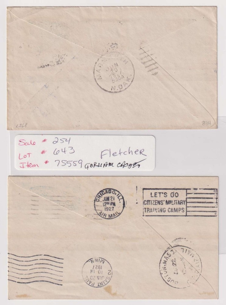E4668: (10) US #C10 FDC, Cachets; Brookman: $1350