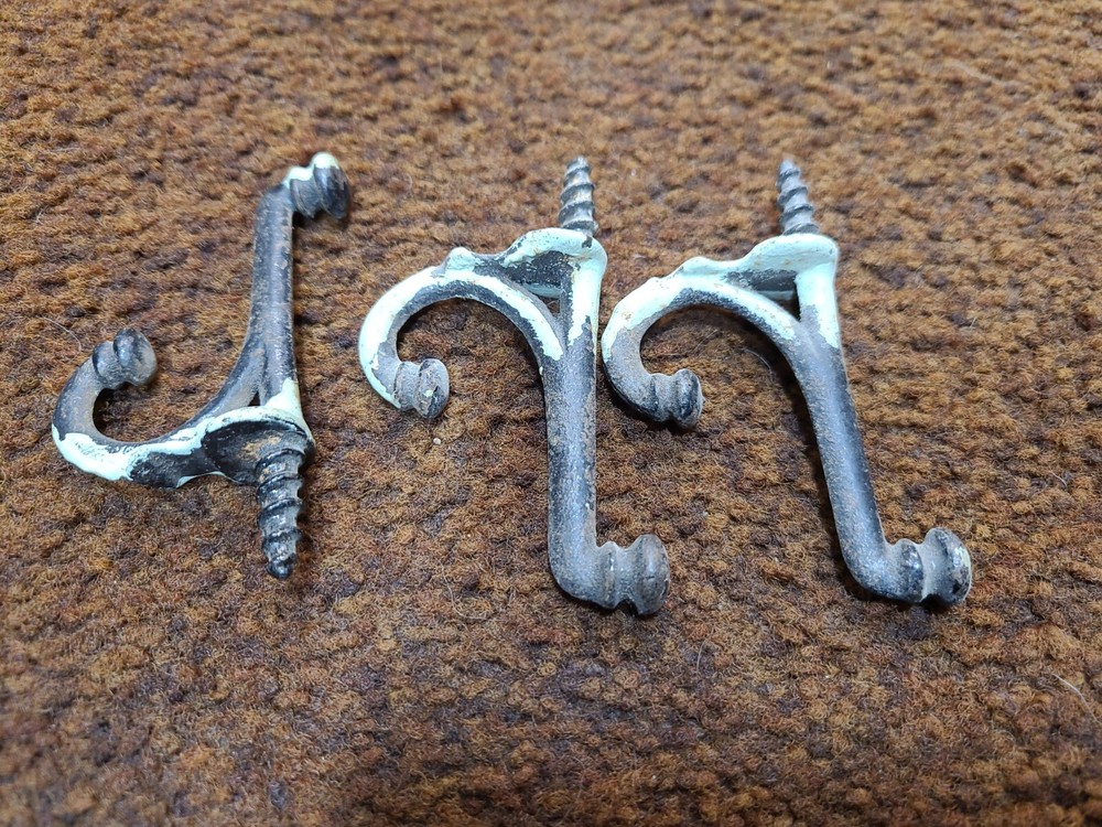 Vintage Cast Iron Coat Hooks