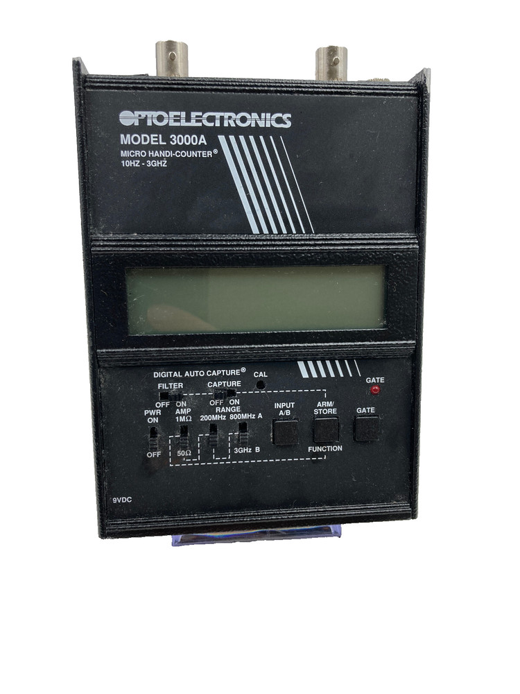 Optoelectronics Frequency Counter 3000A 10hz- 3ghz Dual Input Untested