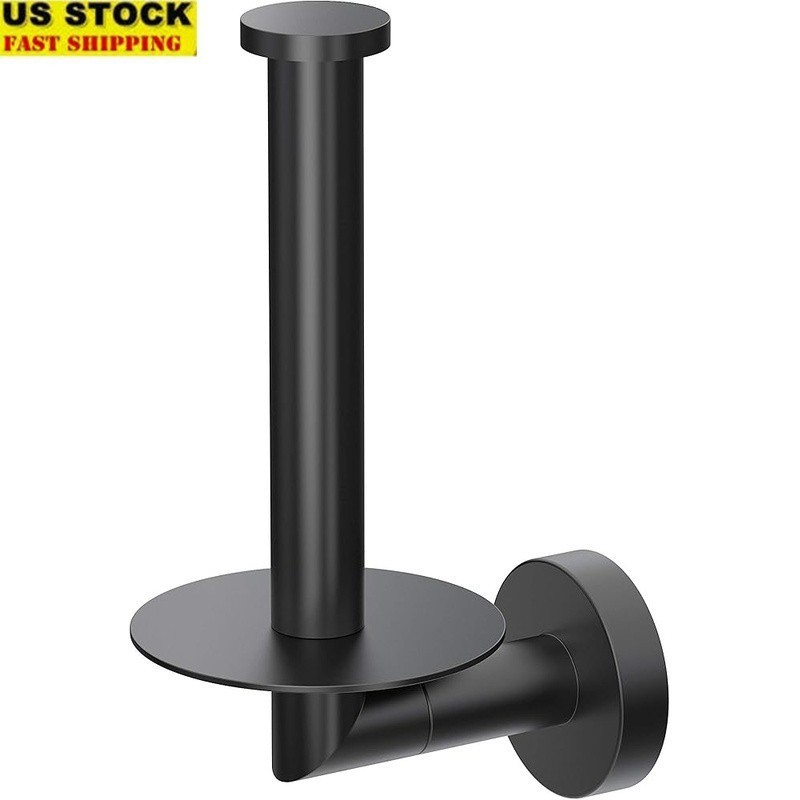 Matte Black Wall Mount Bathroom Accessory Durable Handcrafted Metal Chic Design