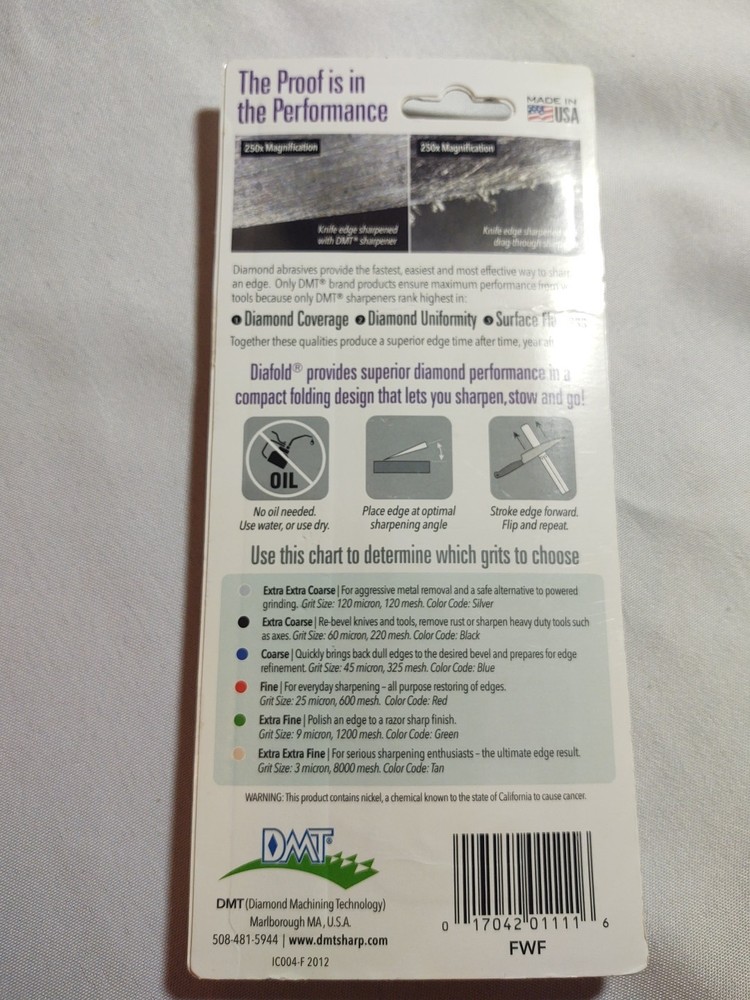 DMT Diamond Sharpener For Tools and Knives