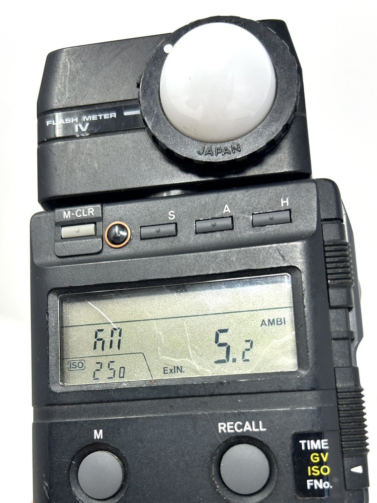 Minolta Flash Meter IV Flash & Ambient Light Exposure Meter - Tested