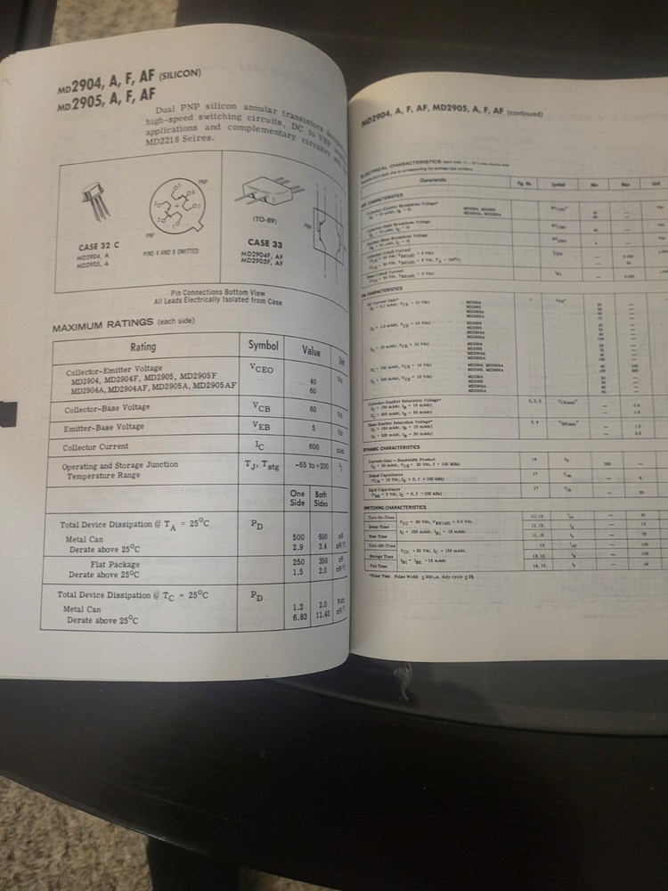 Vintage 1969 Motorola Semiconductor Data Book Nice