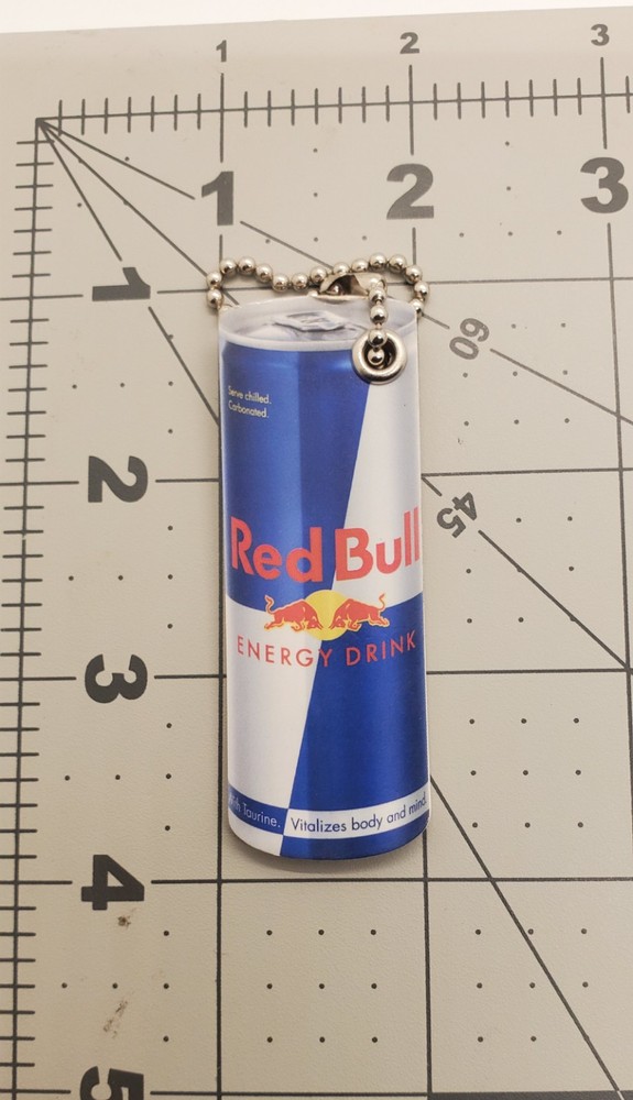 Red Bull Energy Drink Keychain