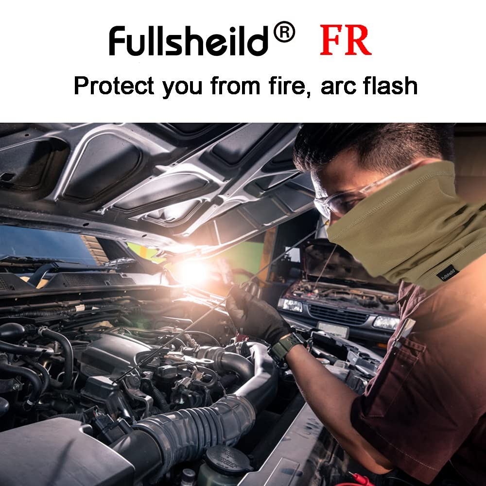 Fullsheild 2pack FR Neck Gaiter CAT2 Flame One Size, Navy Blue-2pack