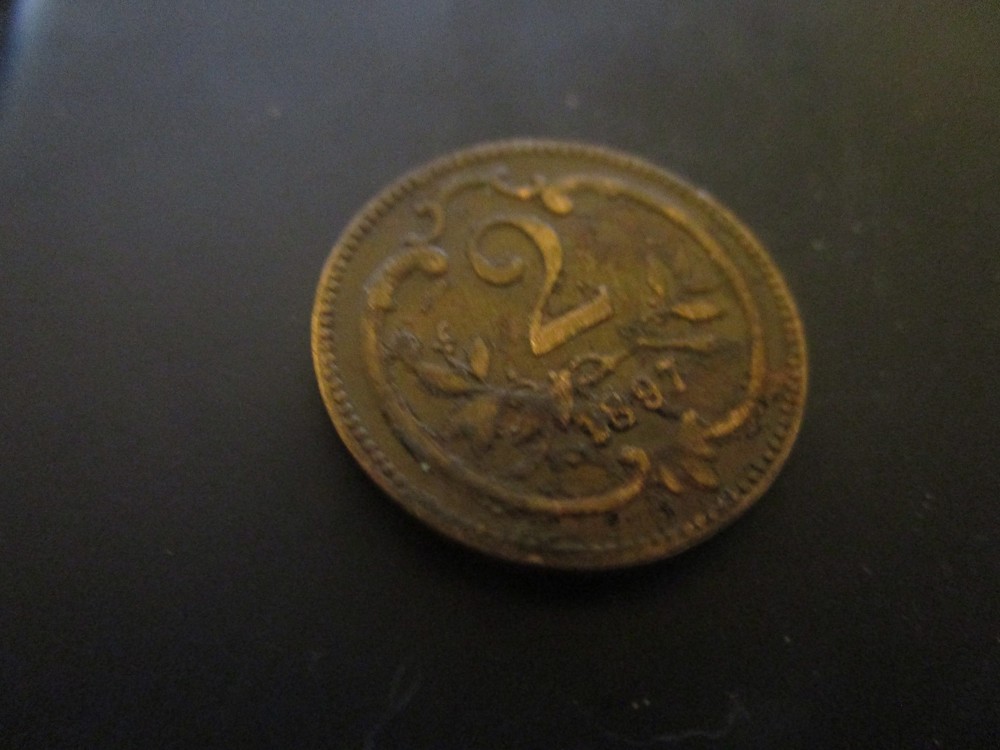 A 1897 AUSTRIA 2 HELLER