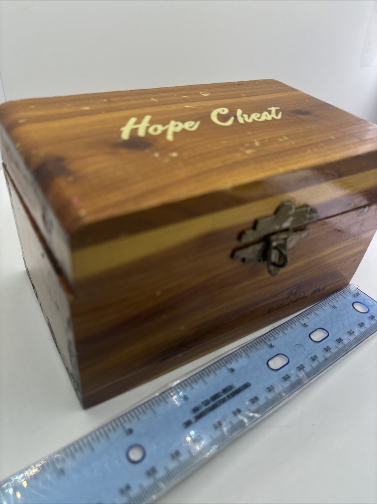 Vintage Cedar Mini Hand Made Hope Chest