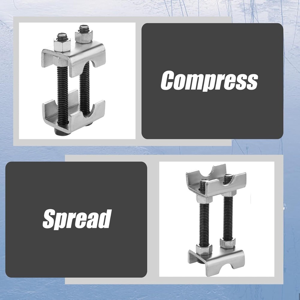8PCS 2-Way Adjustable Spring Spacer Mini Coil Spring Compressor 1-2" Raise/Lower