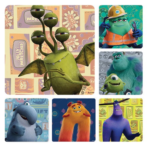 Assorted Stickers Monsters at Work Stickers, 100/Roll, PS699