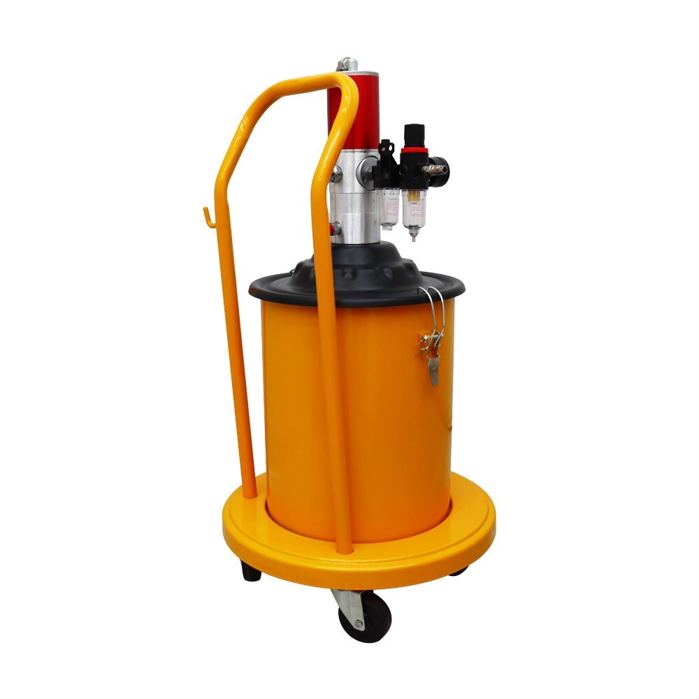 5gal Pneumatic Compressed Grease Injector 20L with Pressure Meter Adjustable