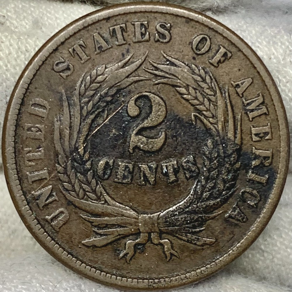 1864 2C Two Cent Piece ||| Problem Free, Great Looking Coin!
