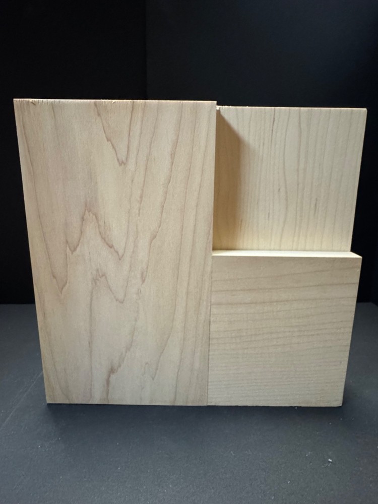 Maple 2 Panel Vertical Mission Shaker Flat Panel Solid Core Interior Wood Doors