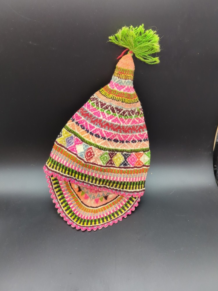 Antique Peruvian Chullo Hat. Handmade