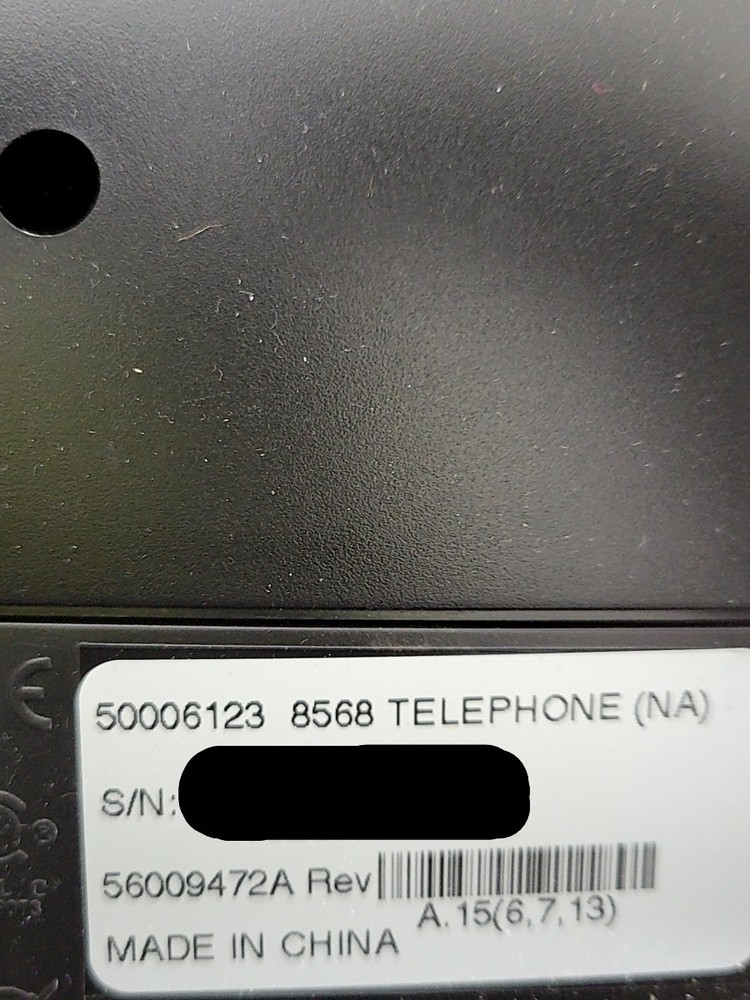 MITEL 8568 50006123 Digital IP Phone SEE NOTES