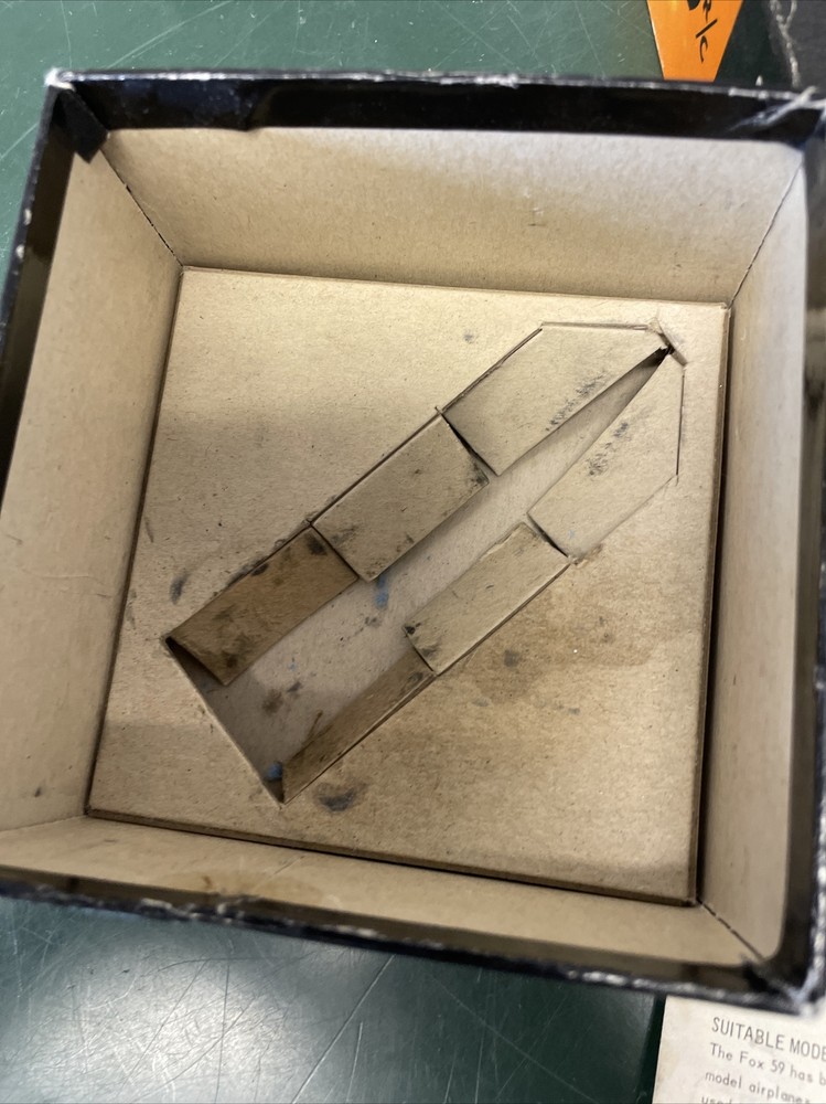 Vintage FOX 59 Throttle Controlled Nitro Model Airplane .59 cu.in Engine