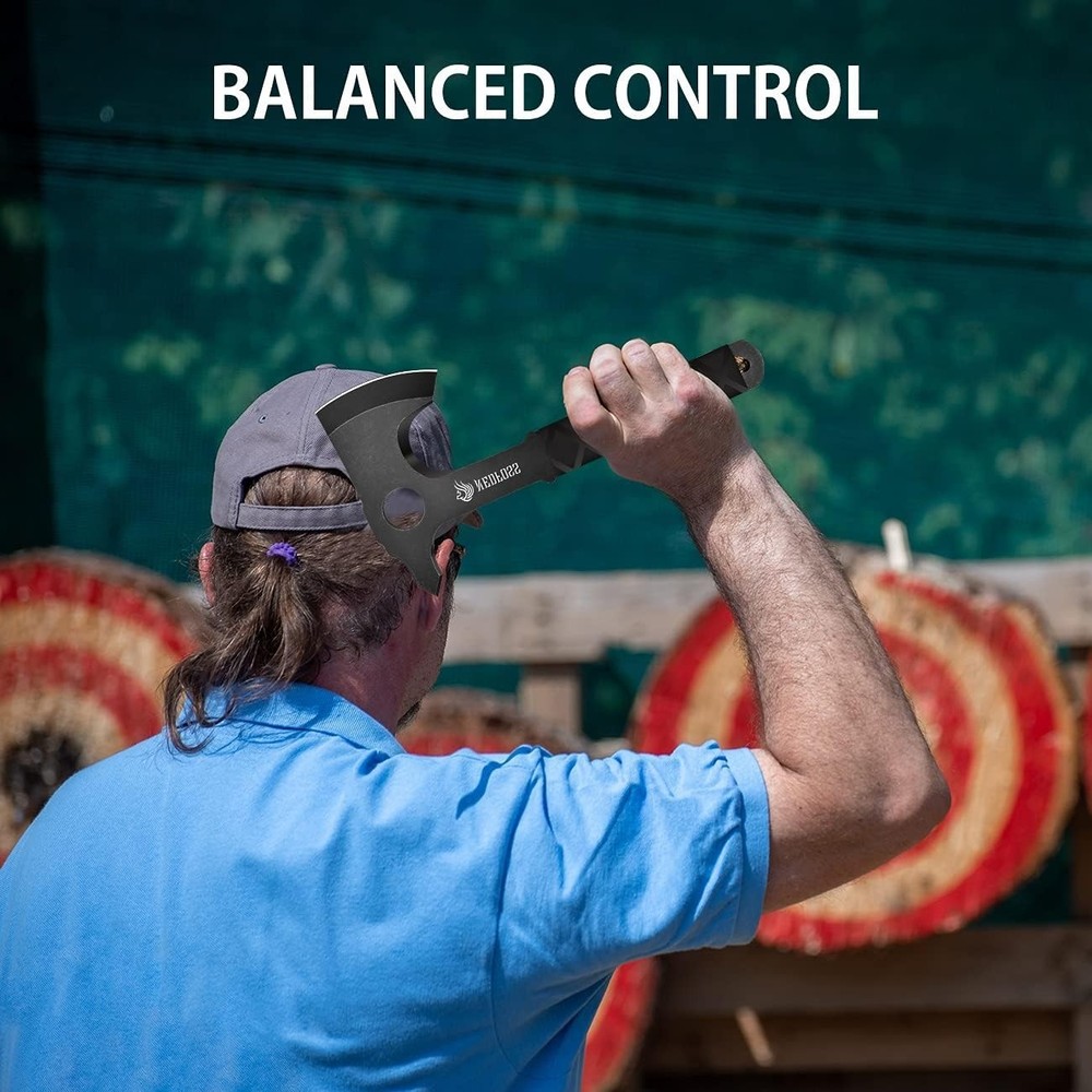 Durable 3-Pack Throwing Hatchet Set with Protective Sheath – For Competitions