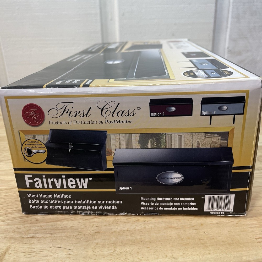 First Class Postmaster Steel house Mailbox