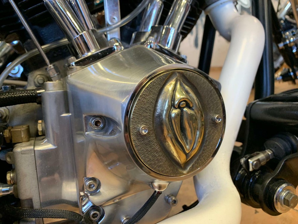 Harley-Davidson SHOVELHEAD, EVOLUTION,Sportster point cover, SOLID BRASS