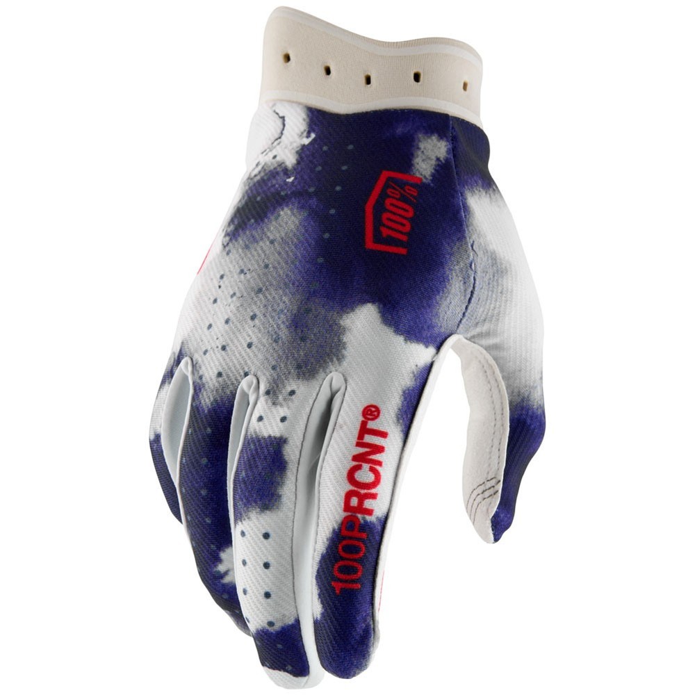 100% 10044-00015 iTRACK Gloves Large Blue/White